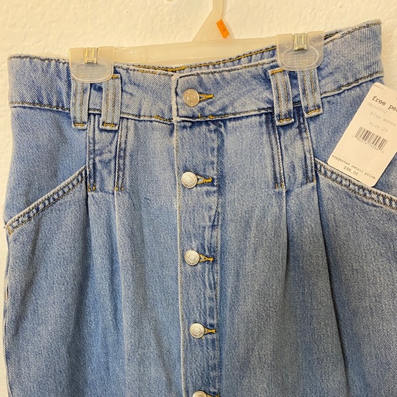 Free People Denim Midi Skirt - Picture 7 of 10